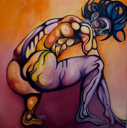 Man, God\'s ugliest creation, 3 - a Paint Artowrk by Ivet